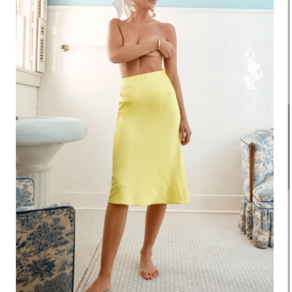 Nasty gal satin skirt